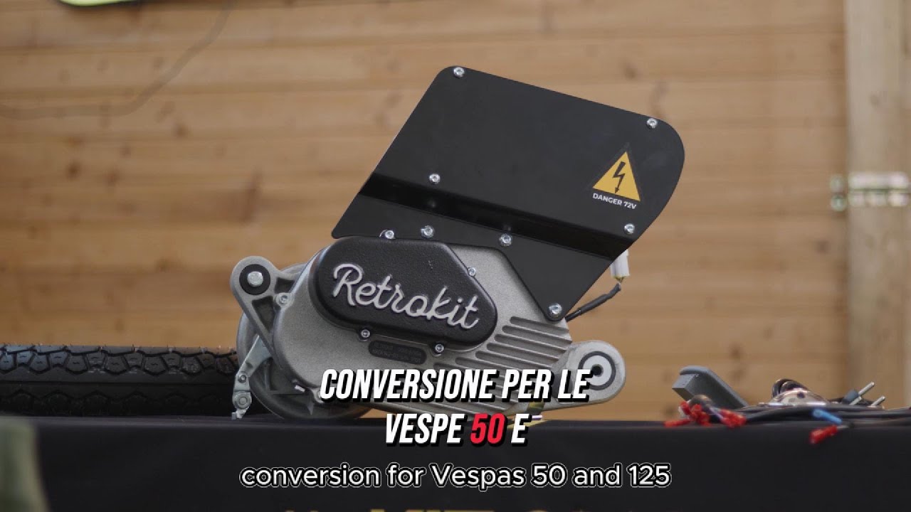 Transform Your Vespa: Go Electric with Retrokit - No Gears, No Clutch, Just Pure Ride!