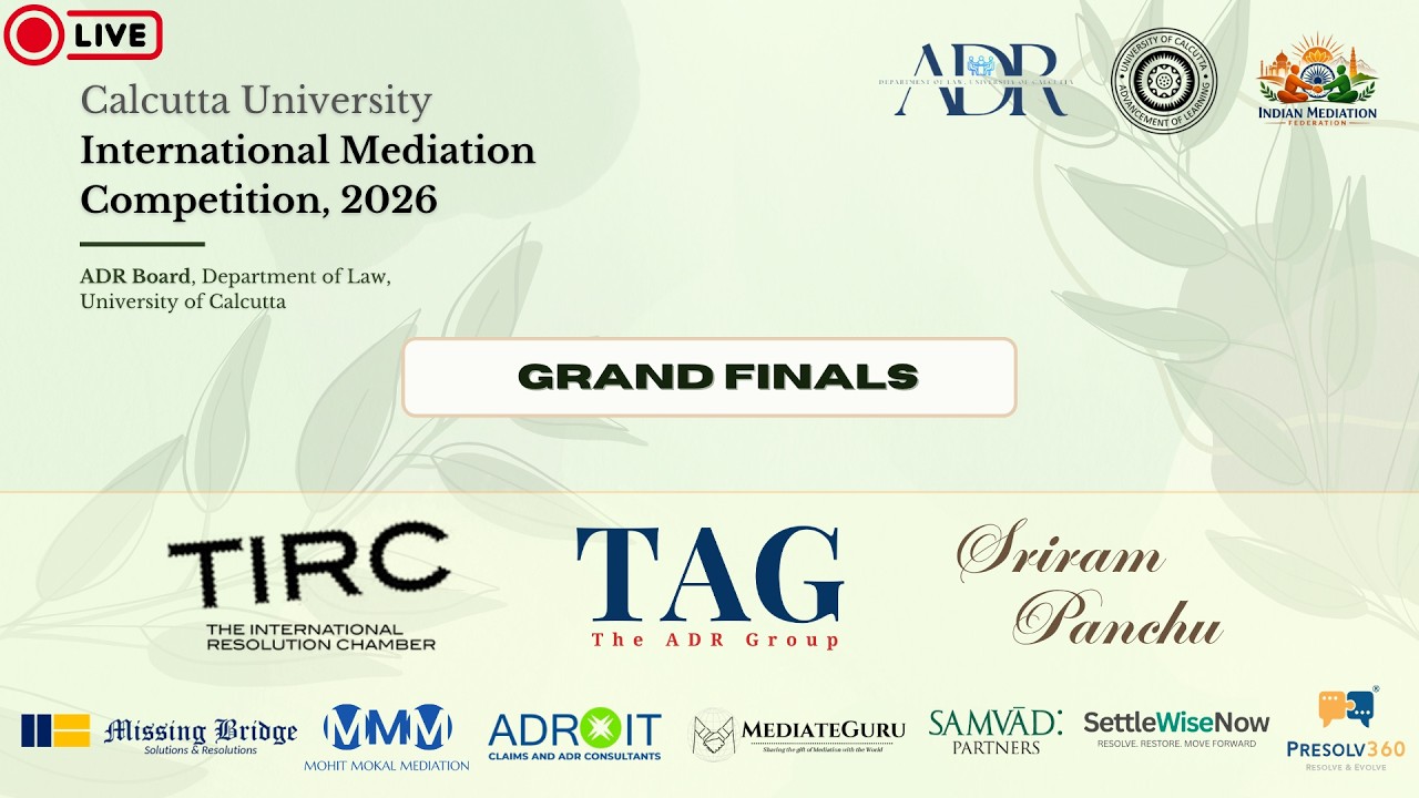 CUIMC'26 GRAND FINALS + VALEDICTORY CEREMONY (LIVE) - ADR BOARD - University of Calcutta