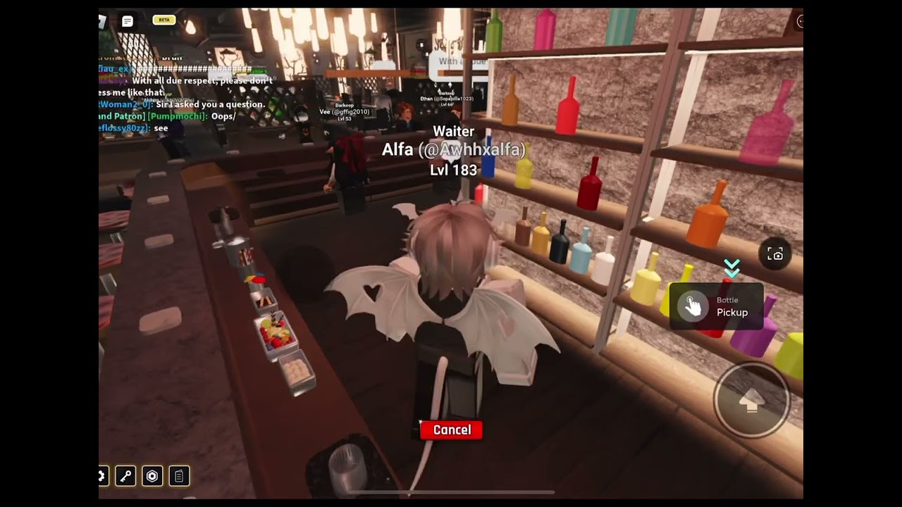 Waiter POV || Evergreen Bar 🌲|| AlfaXGaming