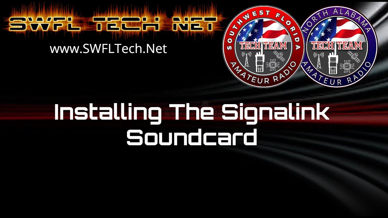 🔴SWFL Tech Net - How to Configure and Setup a Signalink Soundcard