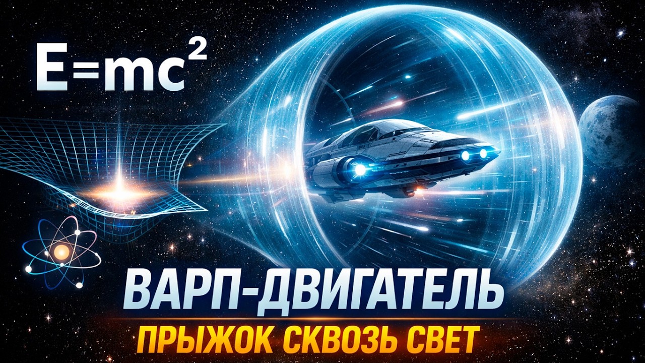 Варп-двигатель без “экзотической материи”? Прорыв Ленца: 10× скорость света и цена мечты