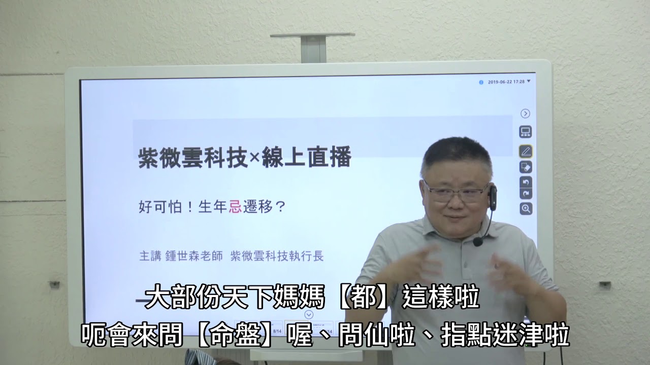 好可怕！生年忌座遷移 -紫微雲科技-鍾世森老師