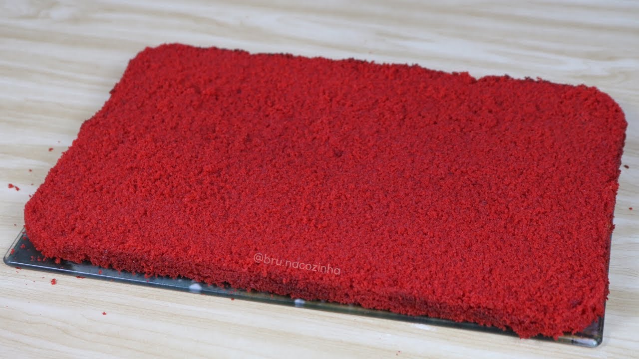 MASSA RED VELVET PARA BOLO ATÉ 4kg - MASSA RED VELVET - Bru na Cozinha