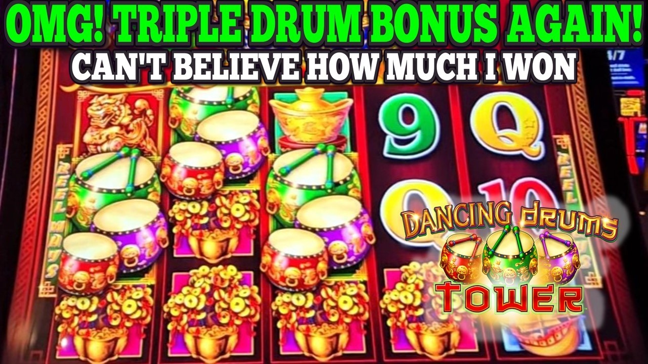 О боже! Огромный выигрыш! Тройной бонус за игру на барабанах снова в слоте Dancing Drums Tower | ...
