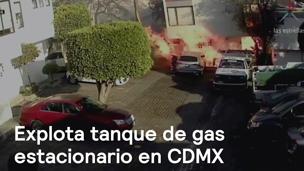 Explota tanque de gas dentro de unidad habitacional en la CDMX - Las Noticias con Danielle