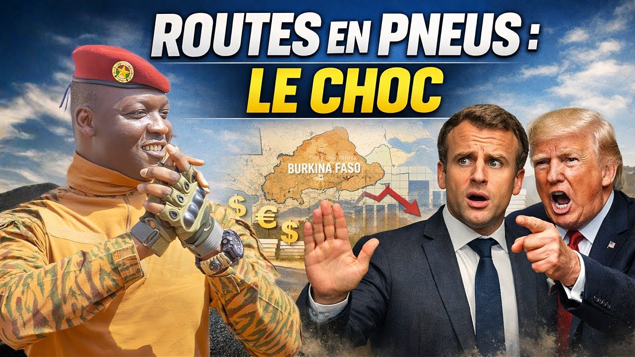 Ibrahim Traoré : 500 km de routes choc à partir de pneus, l’Afrique défie la France