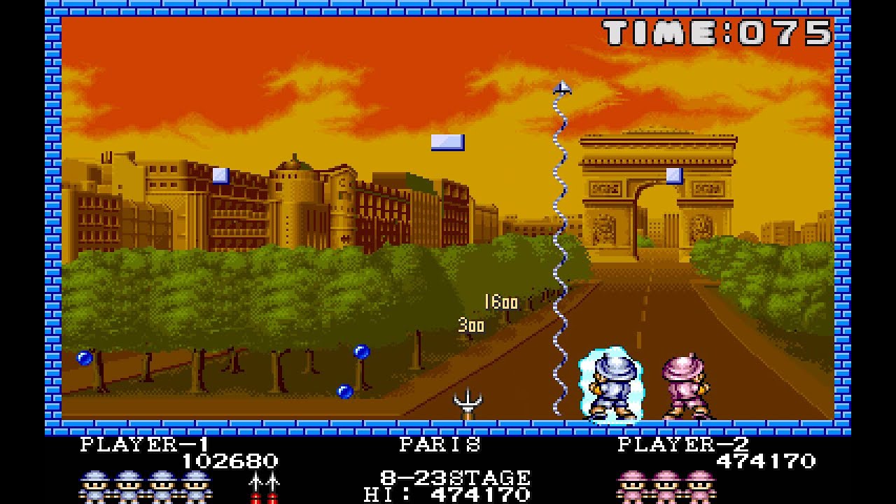 Pang arcade 2 player Netplay 60fps