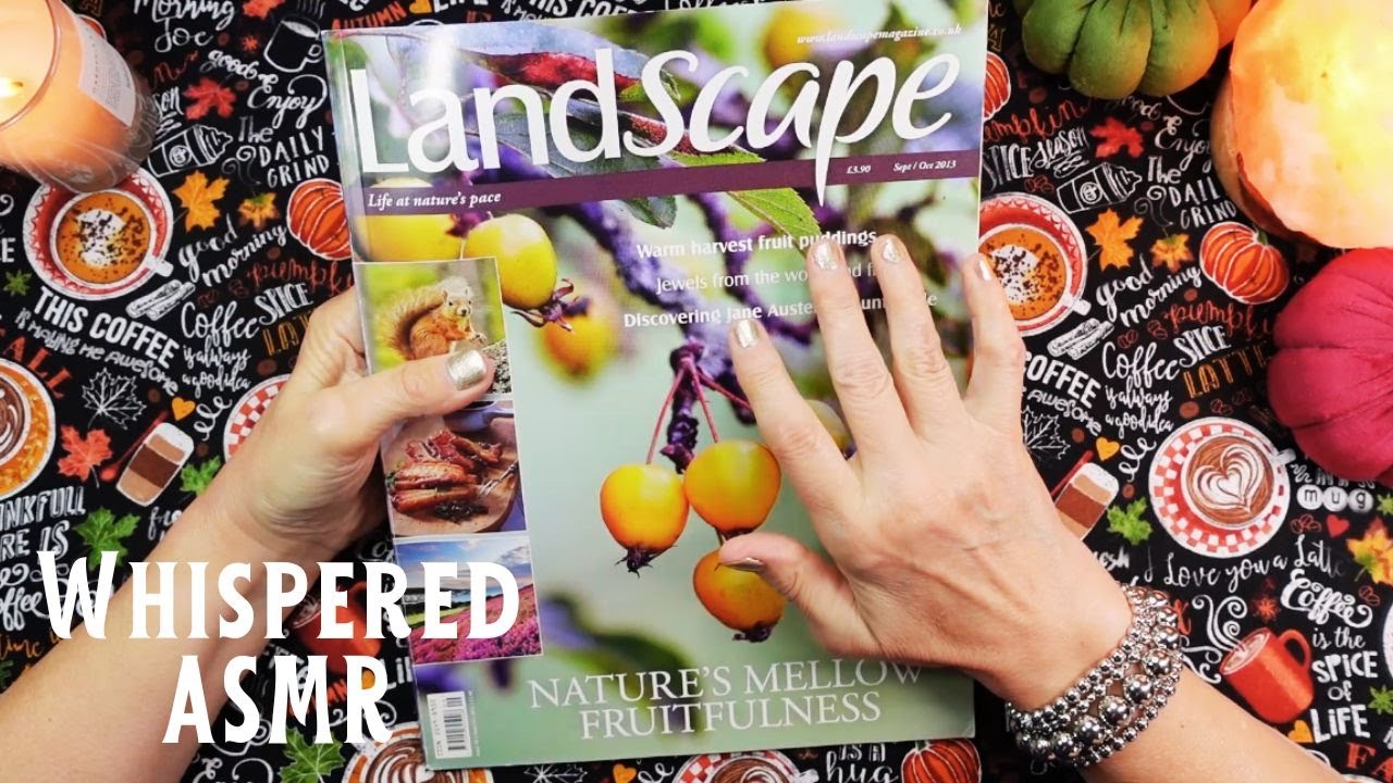 ASMR | It's Autumn! British Magazine Browse & Chat in a Whisper