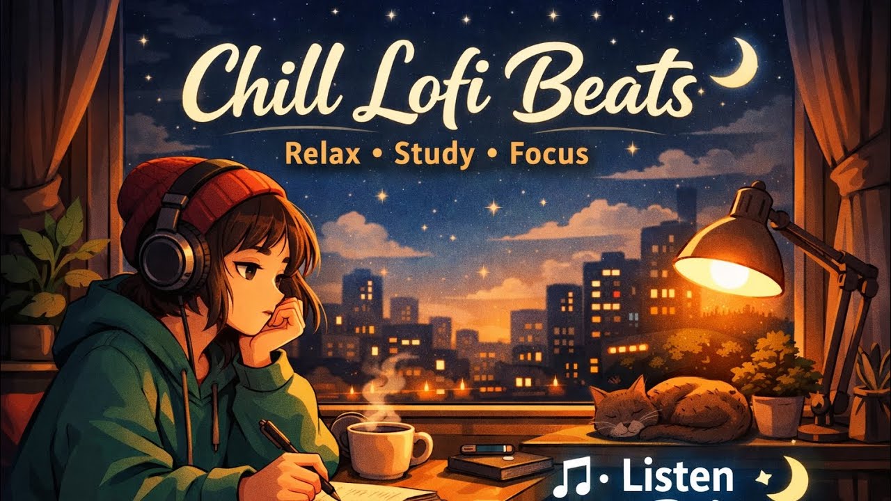Chill Lofi Beats to Relax, Study & Focus 🎧 | Calm Lofi Music for Stress Relief