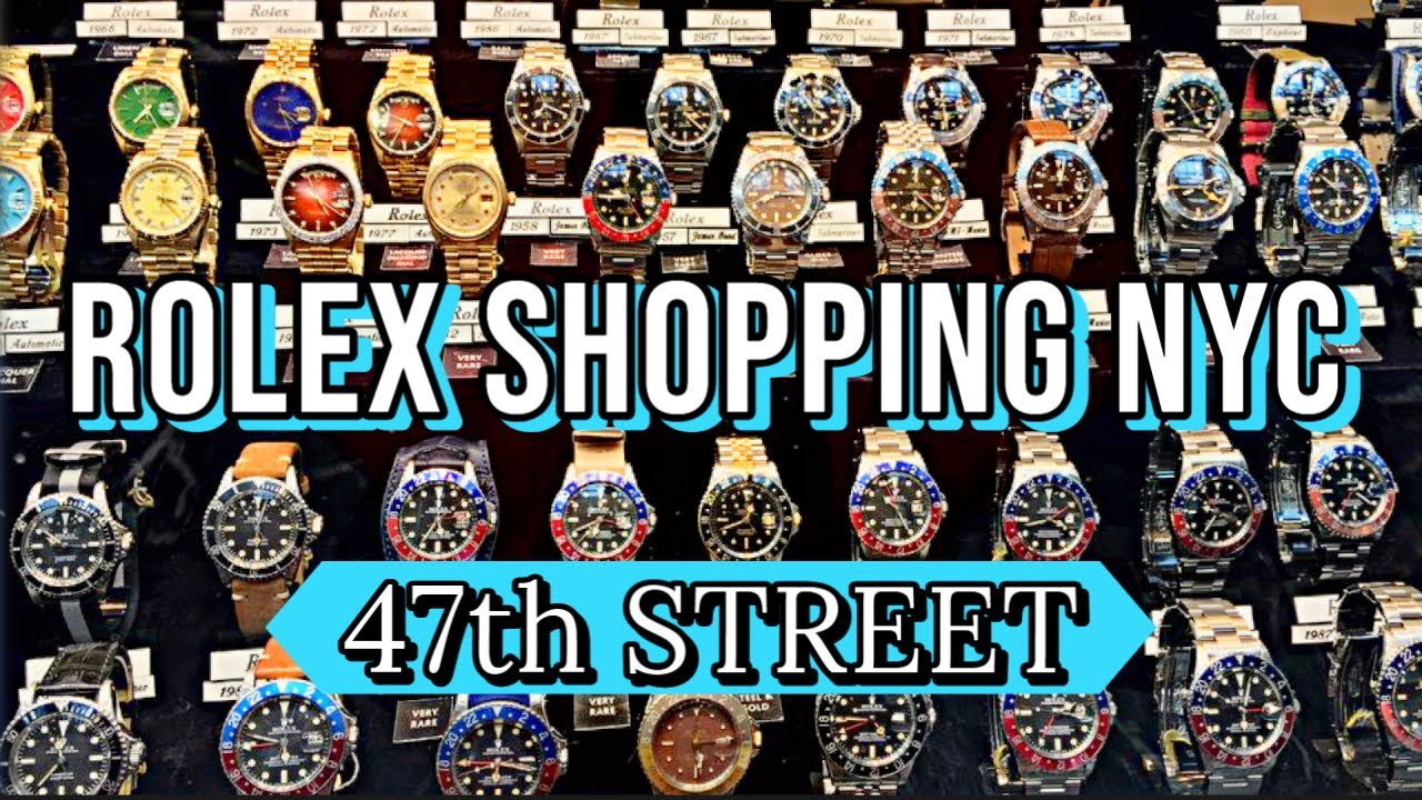 Rolex Shopping NYC: Достопримечательности и звуки 47-й улицы (район Даймонд)