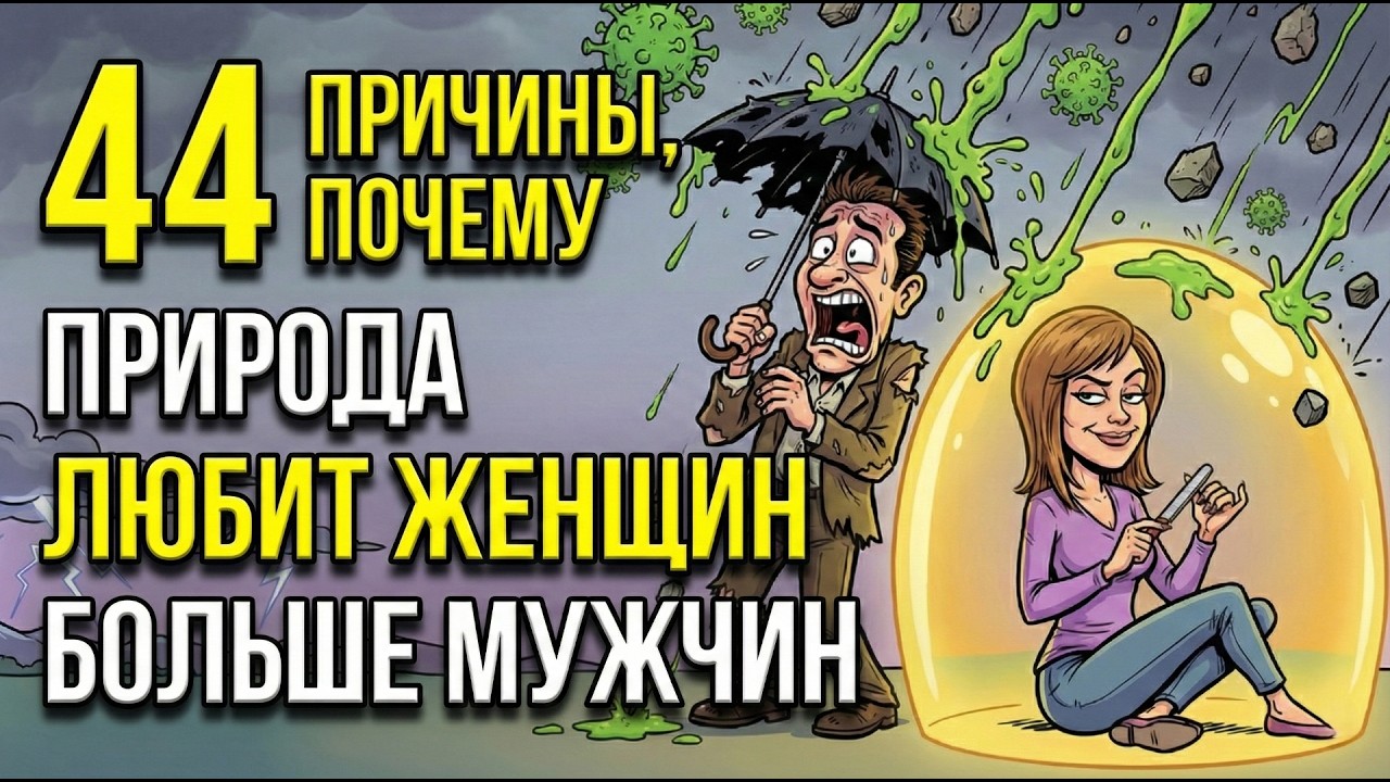 44 причины почему природа любит ЖЕНЩИН намного БОЛЬШЕ мужчин