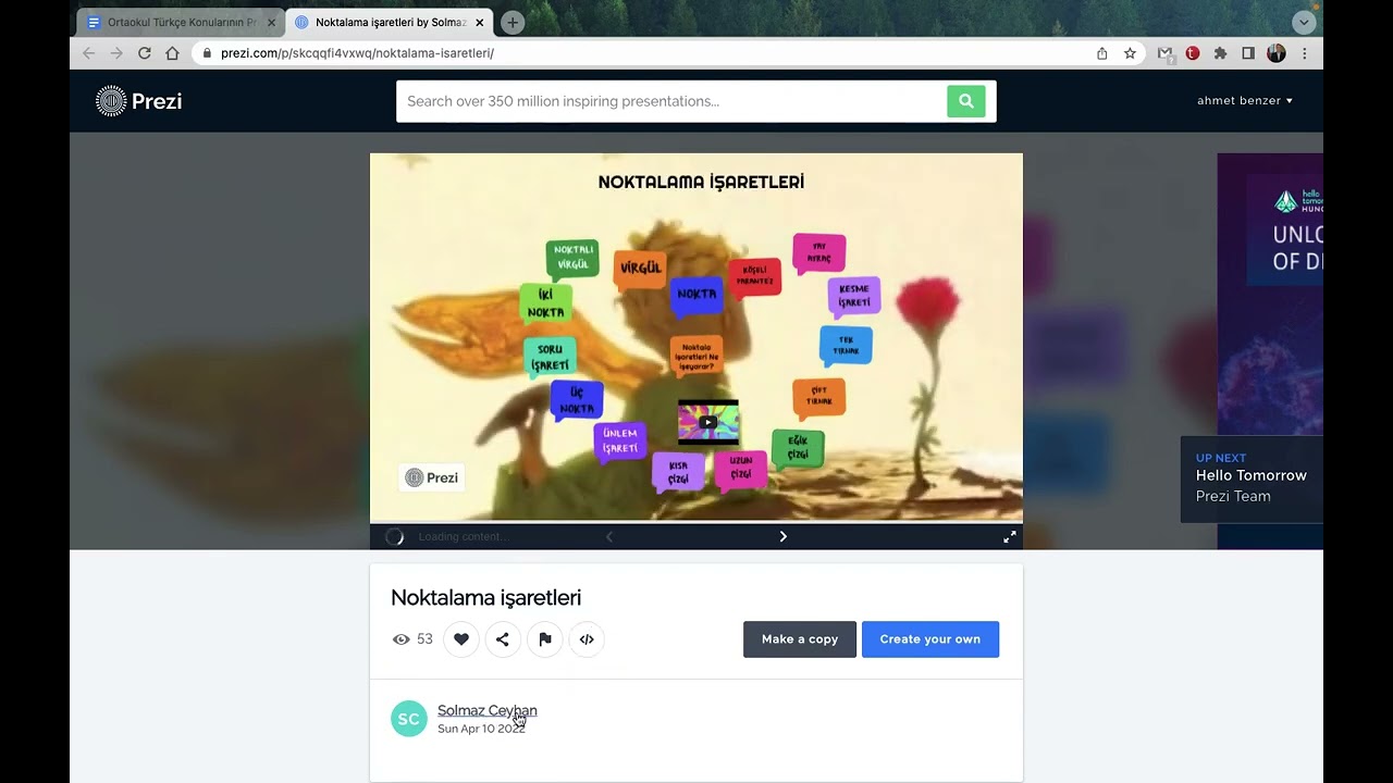 Prezi kullanımı
