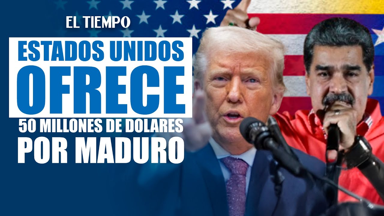 EE. UU. sube a 50 millones de dolares la recompensa por arresto de Nicol&aacute;s Maduro |&nbsp;El Tiempo