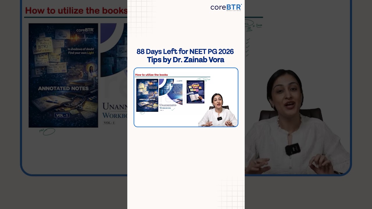 NEET PG 2026: 88 Days Left | Don't Burn Out, Stay Consistent | Dr. Zainab Vora