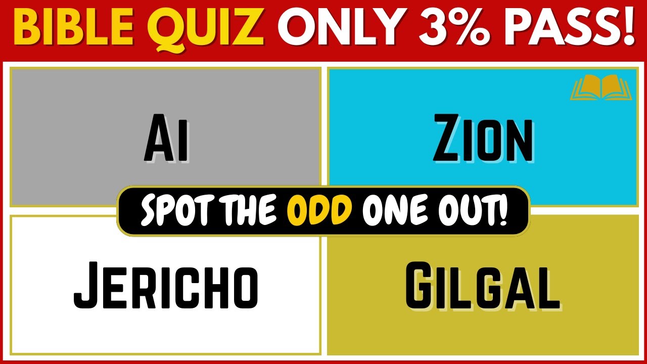 ODD ONE OUT Biblical Cities Edition: Only 3% Pass! #biblequiz