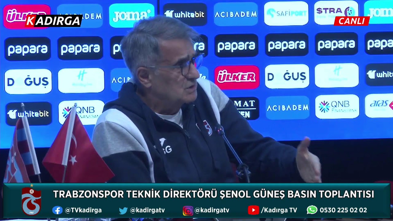 TRABZONSPOR TEKNİK DİREKTÖRÜ ŞENOL GÜNEŞ BASIN TOPLANTISI | 19 ŞUBAT 2025 | CANLI YAYIN