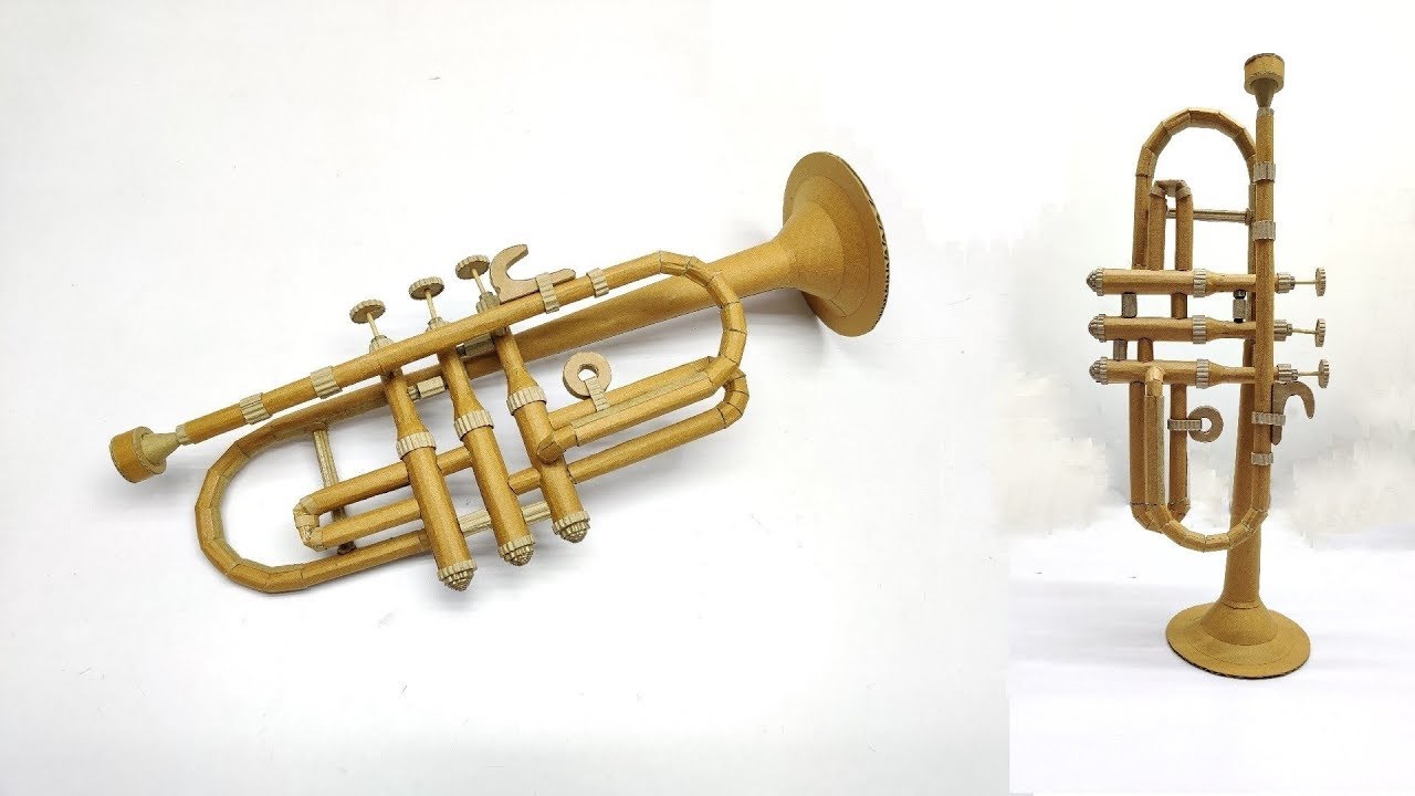 How to Make Trumpet From Cardboard - Easy DIY