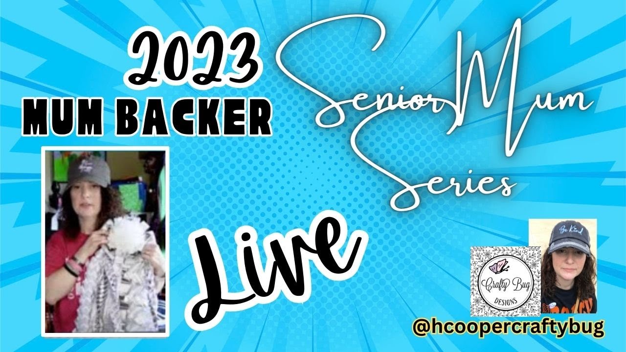 Live// Senior mum series//making the Mum Backer, attaching to mum, securing flower #homecomingmums