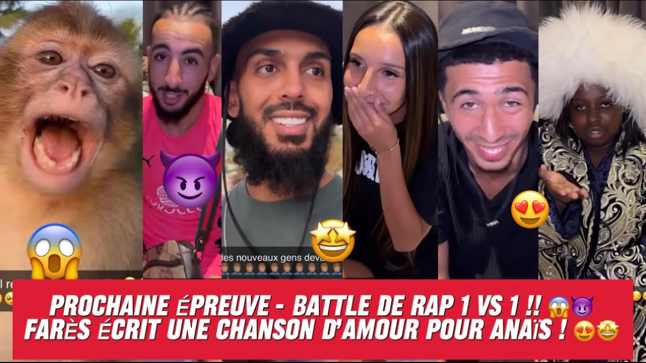 HMI & Co.🐒[EP.21🍿] Prochaine ÉPREUVE - CLASH de RAP 1 vs 1 !😱😈• FARES écrit une CHANSON pour ANAÏS 🥰