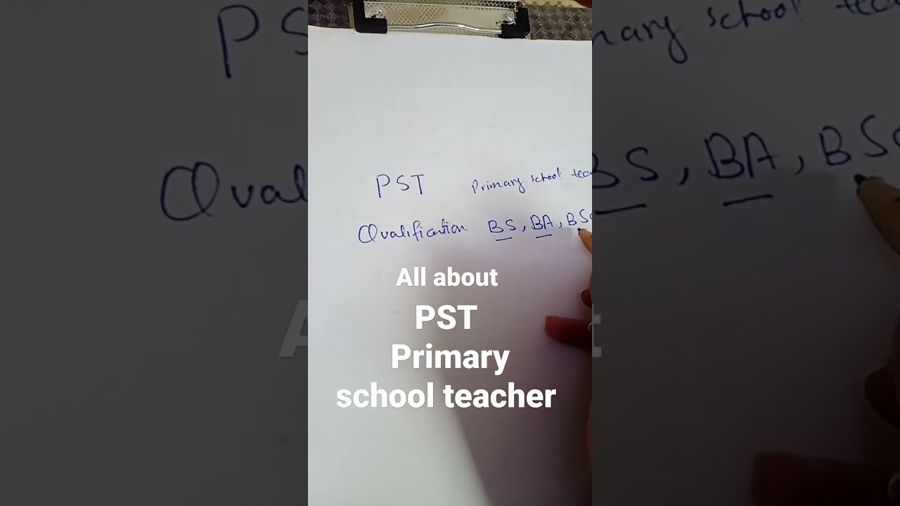 #primary #education #jobs PST #primary school teacher job details #study #kpk