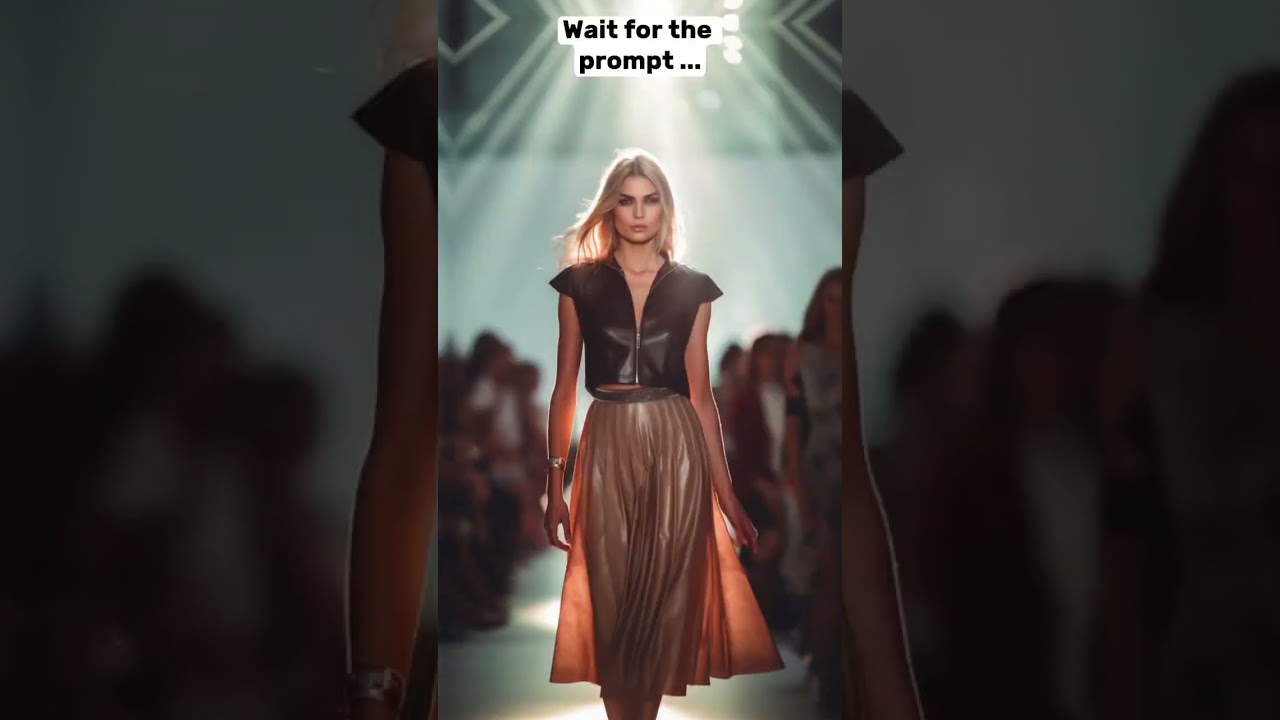 Unveiling AI Masterpiece: Fashion Model's Electric Runway Experience! 🤯 | See How It's Made!