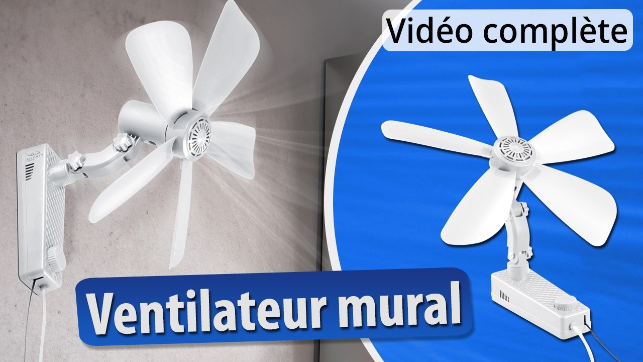 Comment installer le ventilateur mural oscillant de Sichler Haushaltsgeräte ? [PEARLTV.FR]