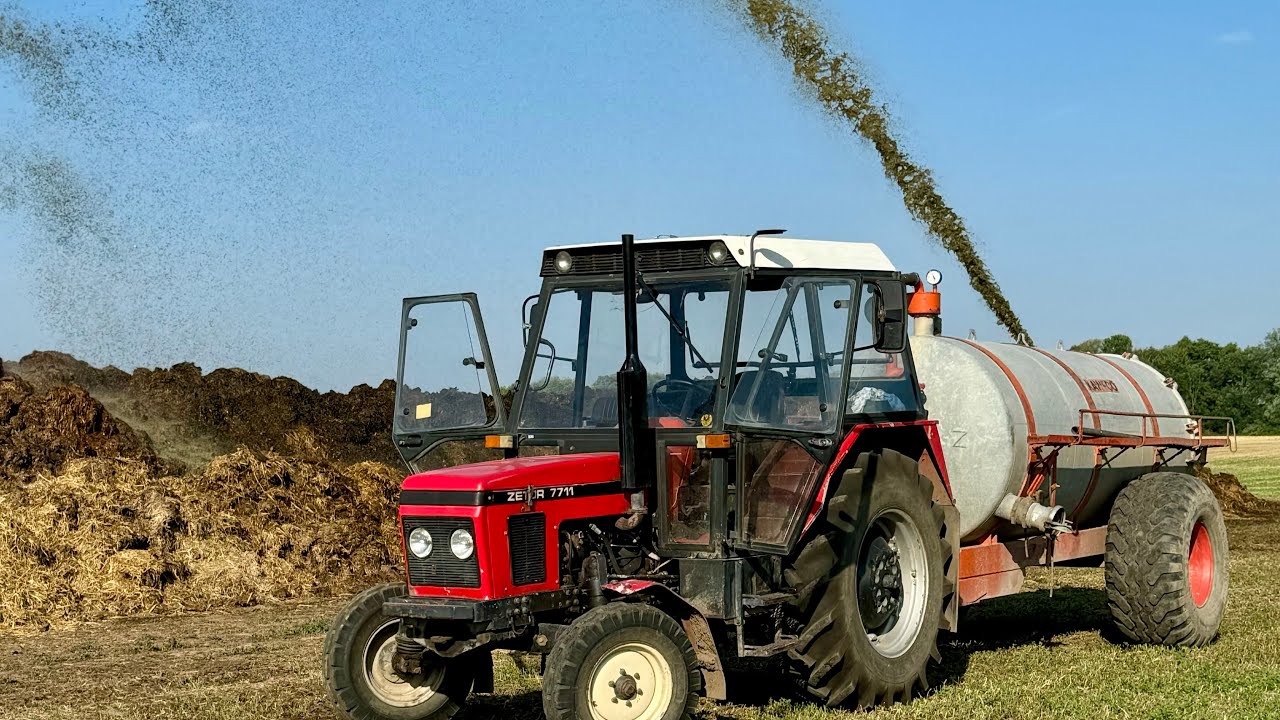 ZETOR 7711//VÝVOZ MOČŮVKY