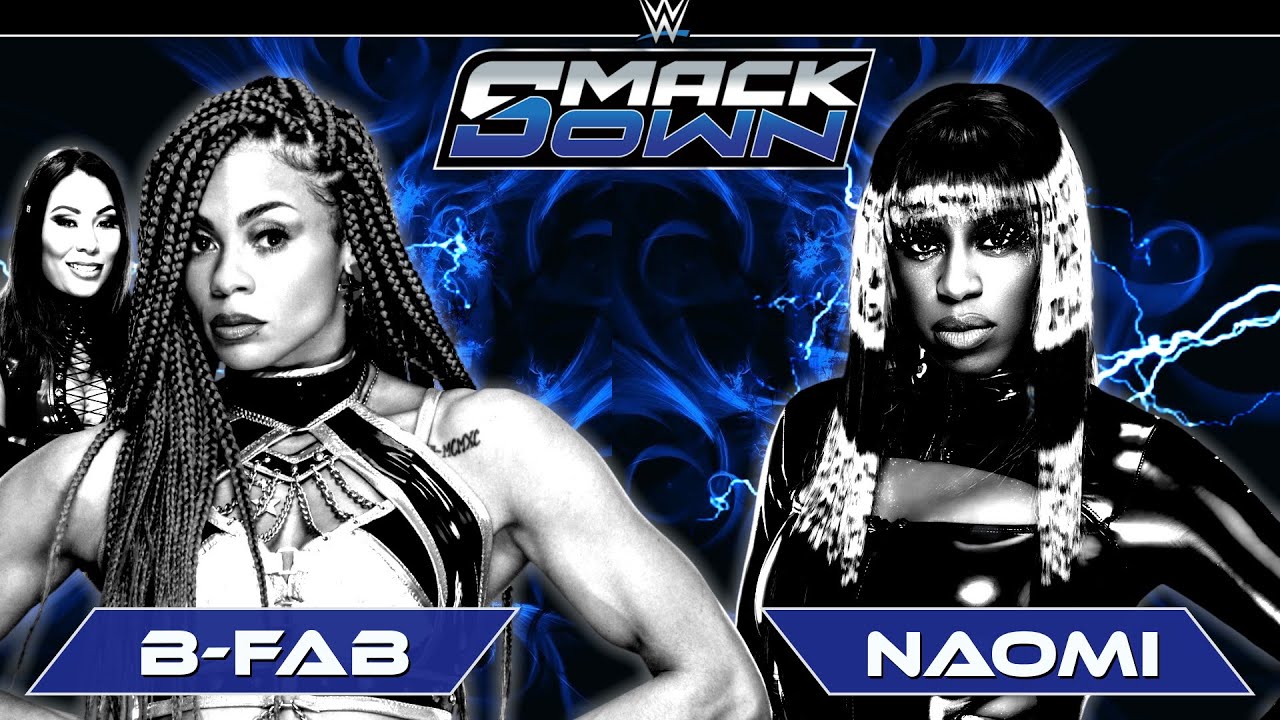 WWE Smackdown: B-Fab (with Michin) vs Naomi (WWE2k25)
