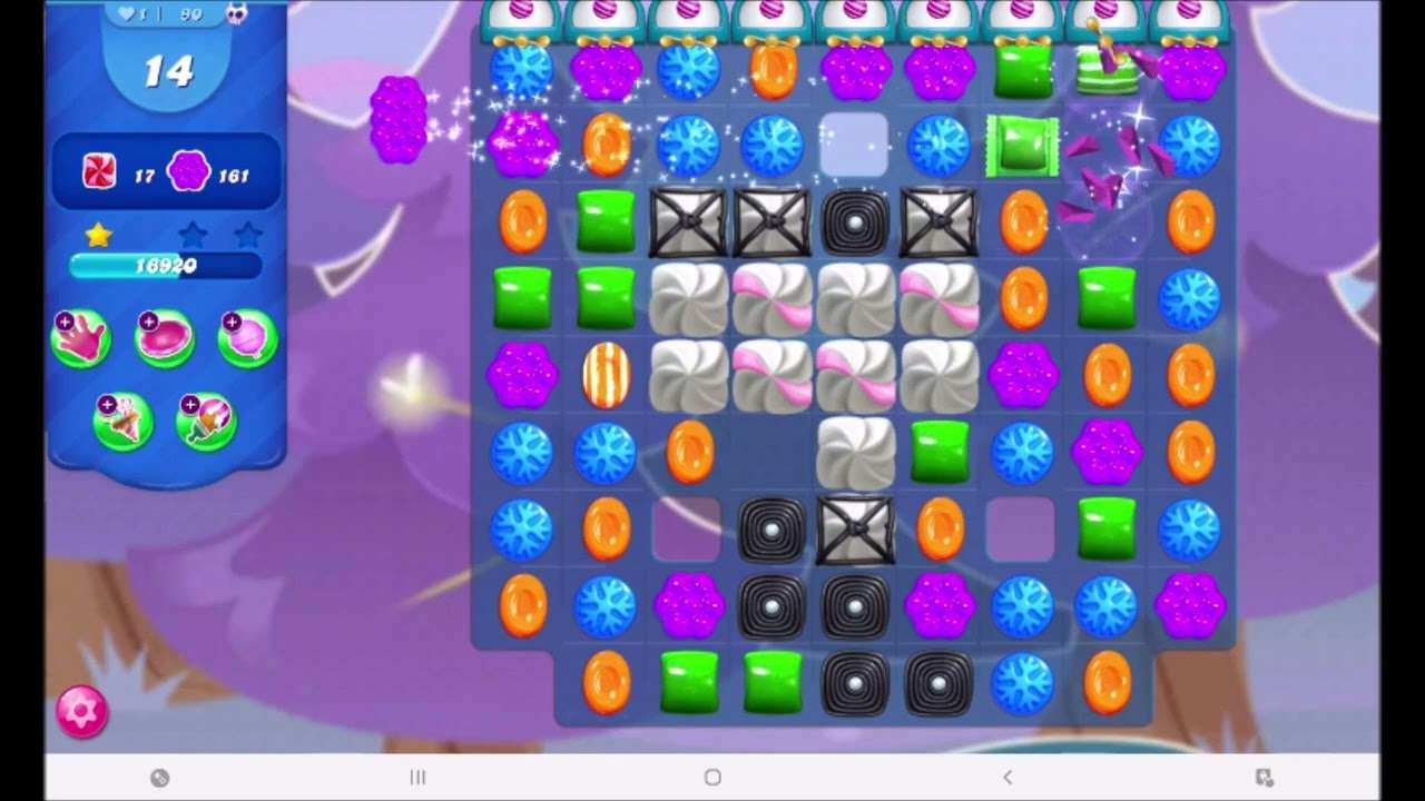 Candy Crush Saga - Level 90 with audio talkthrough