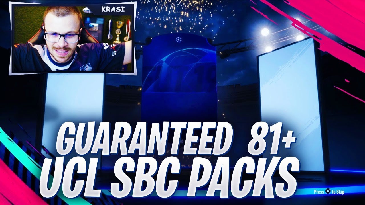 GUARANTEED  81+  UCL UPGRADE SBC PACKS! FIFA 19 ULTIMATE TEAM