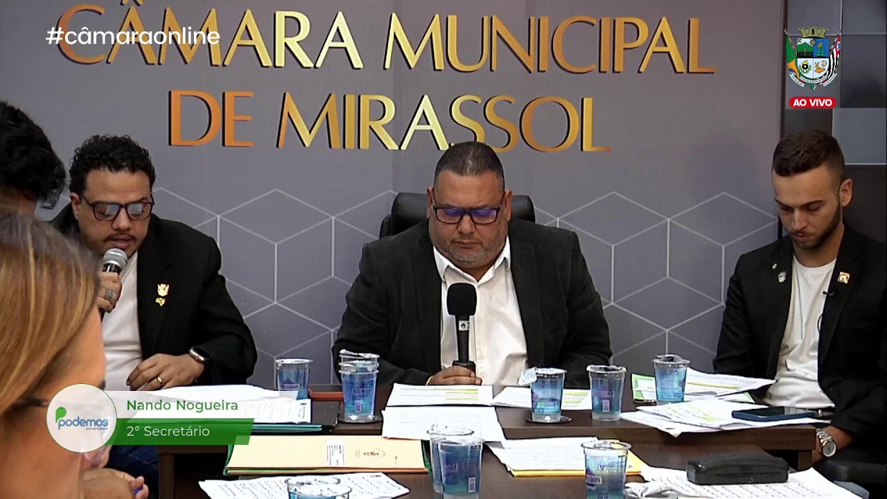 3ª SESSÃO ORDINÁRIA DA CÂMARA MUNICIPAL DE MIRASSOL/SP