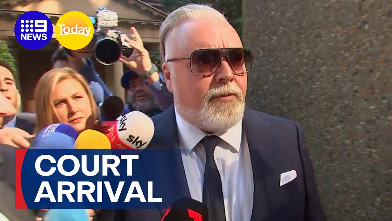 Kyle Sandilands arrives at court over ARN lawsuit | 9 News Australia