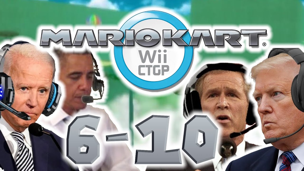 Президенты США играют в Mario Kart Wii (6-10 Supercut)