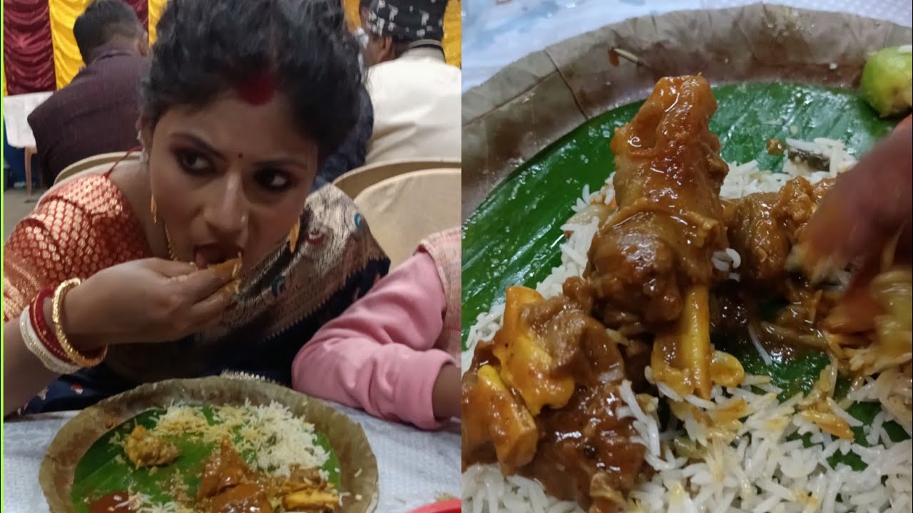 বিয়ে বাড়ি মানেই জমিয়ে খাওয়া দাওয়া