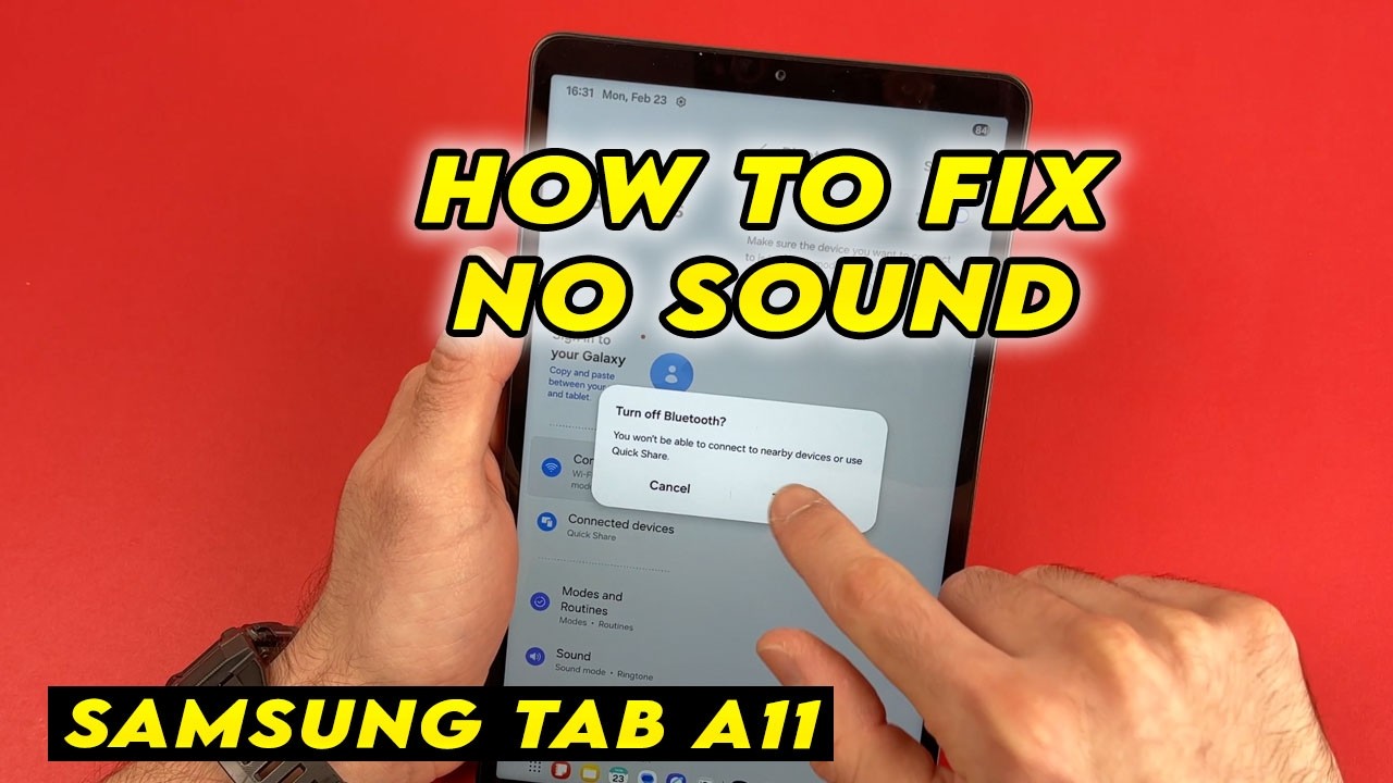 How to Fix No Sound on Your Samsung Tab A11