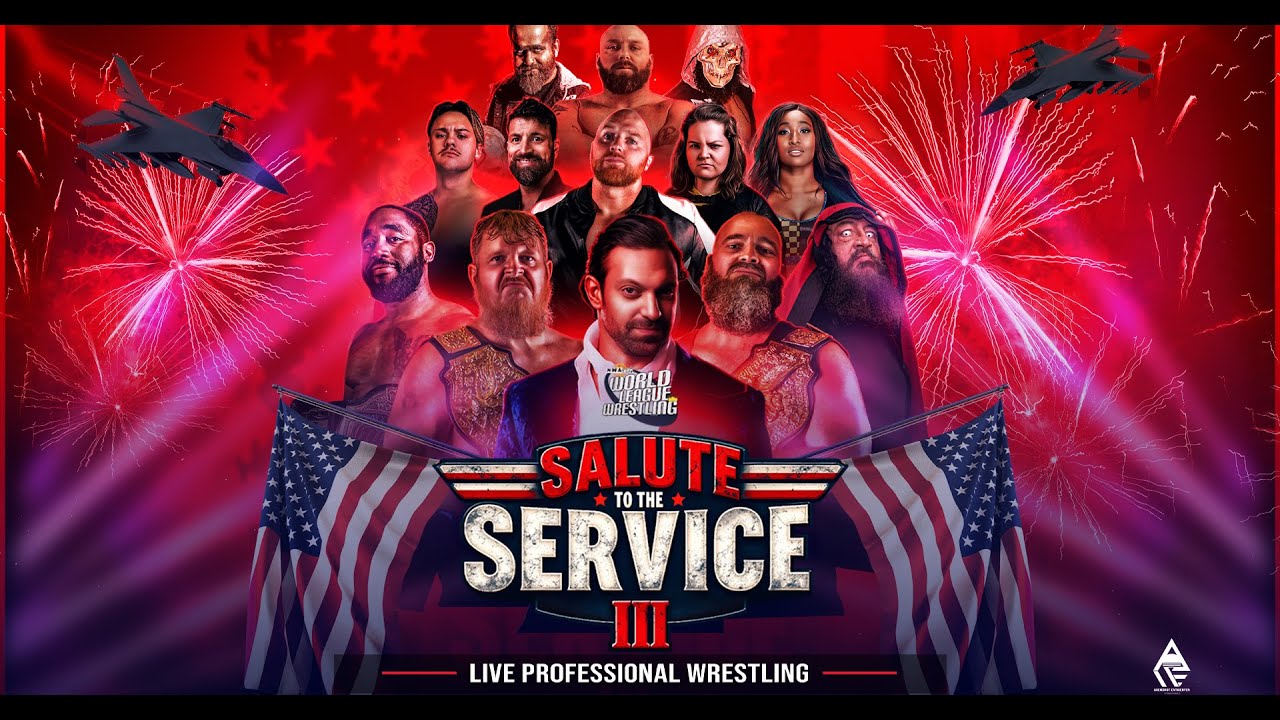 NWA World League Wrestling SPECIAL EVENT! Salute to the Service III FULL SHOW