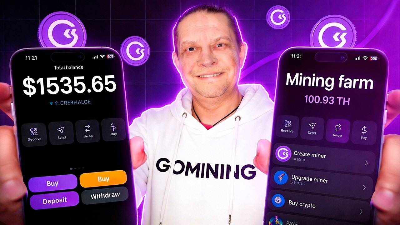 Облачный майнинг BITCOIN с телефона в 2026 с GOMINING - Реальный ТЕСТ