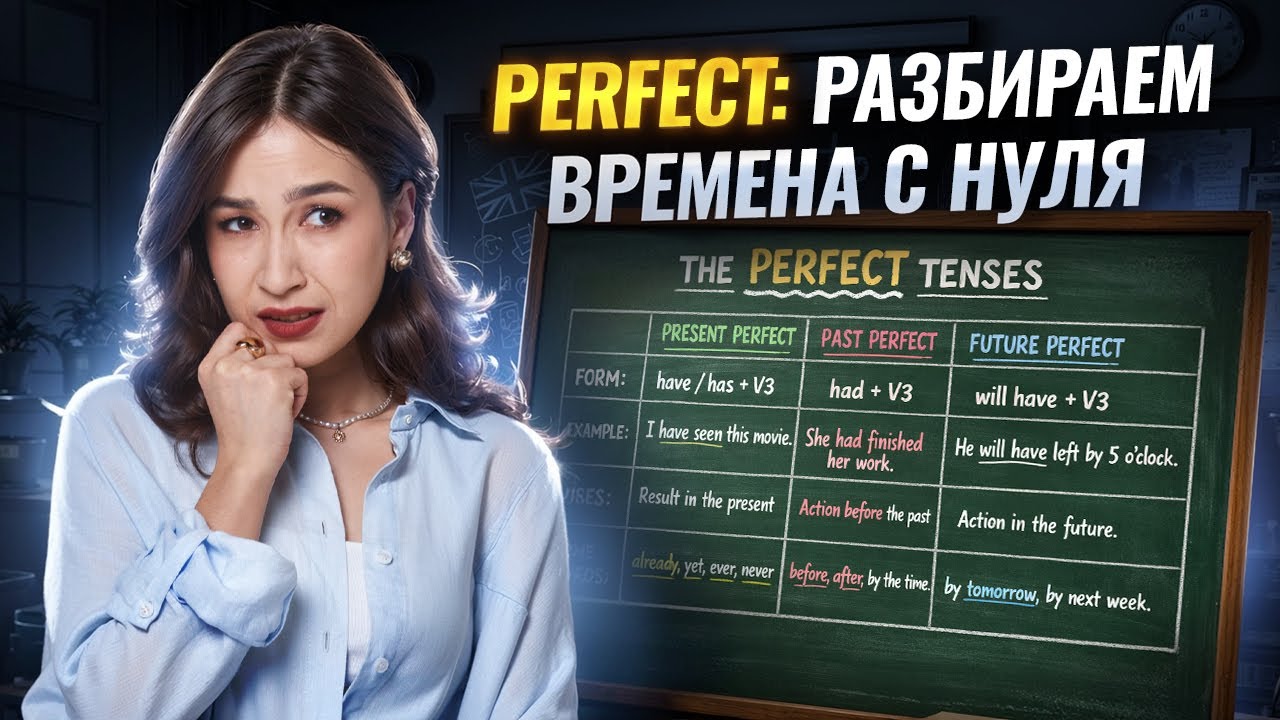 ВРЕМЕНА PERFECT С НУЛЯ для ОГЭ и ЕГЭ по английскому | Английский Умсул