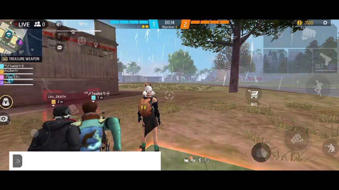 free fire live gem play the video