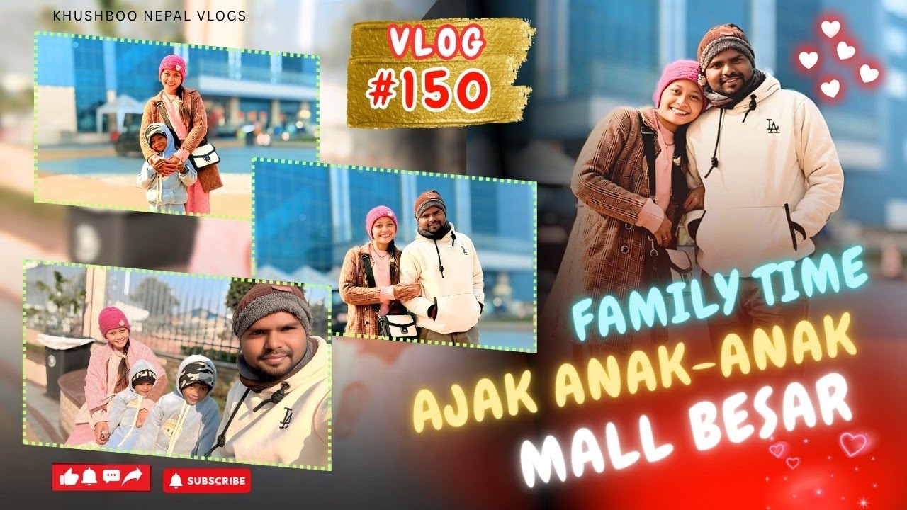 #vlog150 FAMILY TIME ❤️ AJAK ANAK-ANAK KE-MALL🥰