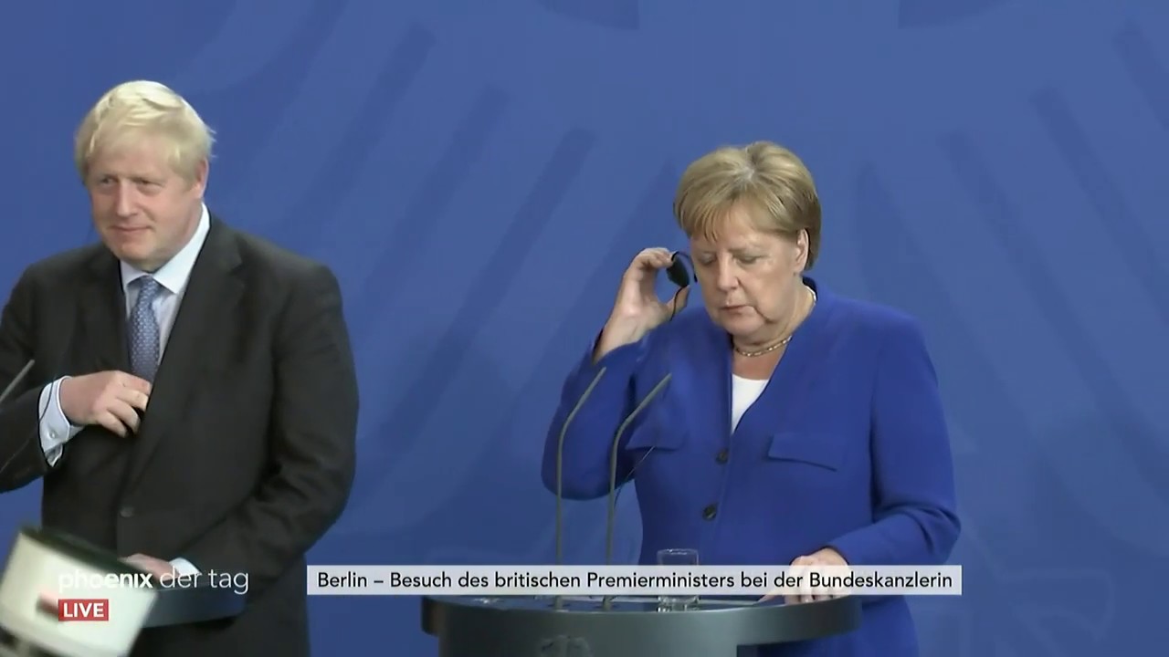 Boris Johnson besucht Bundeskanzlerin Angela Merkel in Berlin