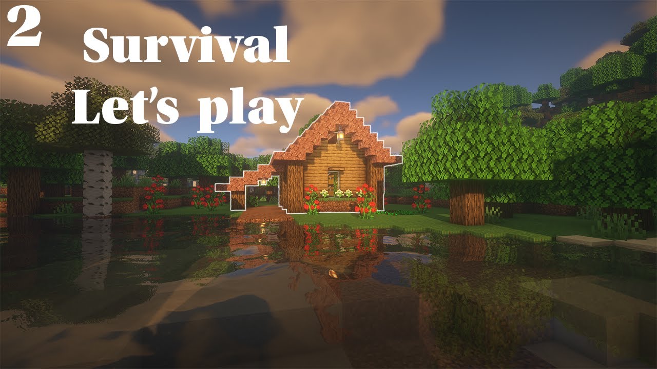 Minecraft ASMR | Relaxing survival Let's play | episode 2 [No commentary]