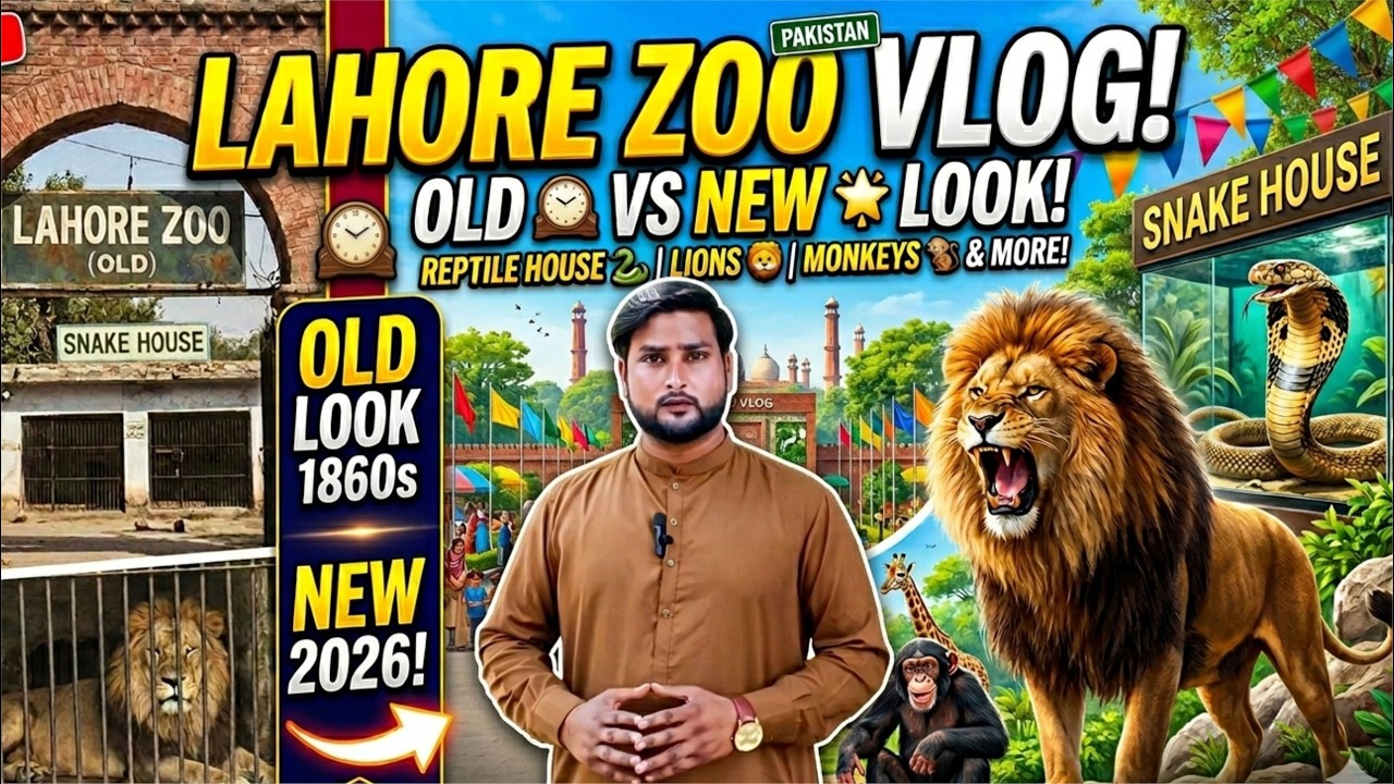 Lahore Zoo Full Tour 2026 | New Reptile House & Aquarium Experience #lahorezoo #wildlifepakistan