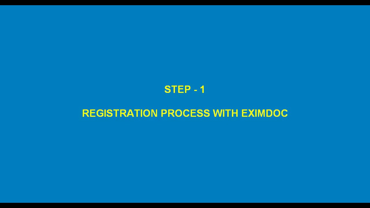 REGISTRATION PROCESS