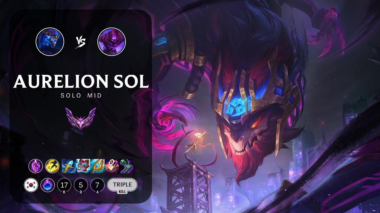 Aurelion Sol Mid vs Malzahar - KR Master Patch 13.13