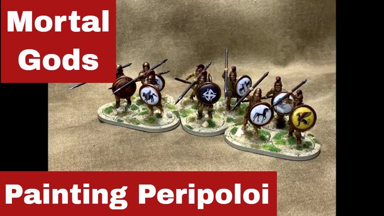 Painting Ancient Greek Peripoloi for Mortal Gods