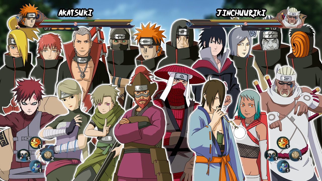 TIM AKATSUKI VS SEMUA JINCHUURIKI & BIJUU | Naruto Shippuden: Ultimate Ninja Storm 4