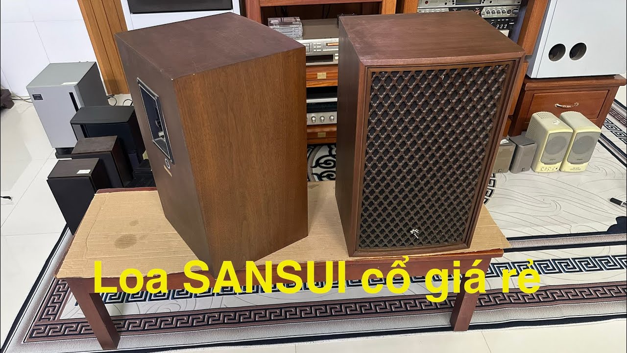 Loa SANSUI SP-95, đời cổ, lưới mắt võng quá đẹp, giá cực tốt ae sưu tầm