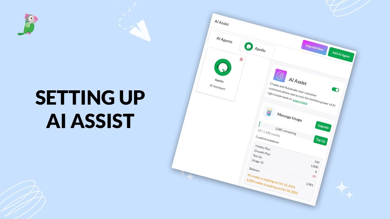 Setting up tawk.to's AI Assist