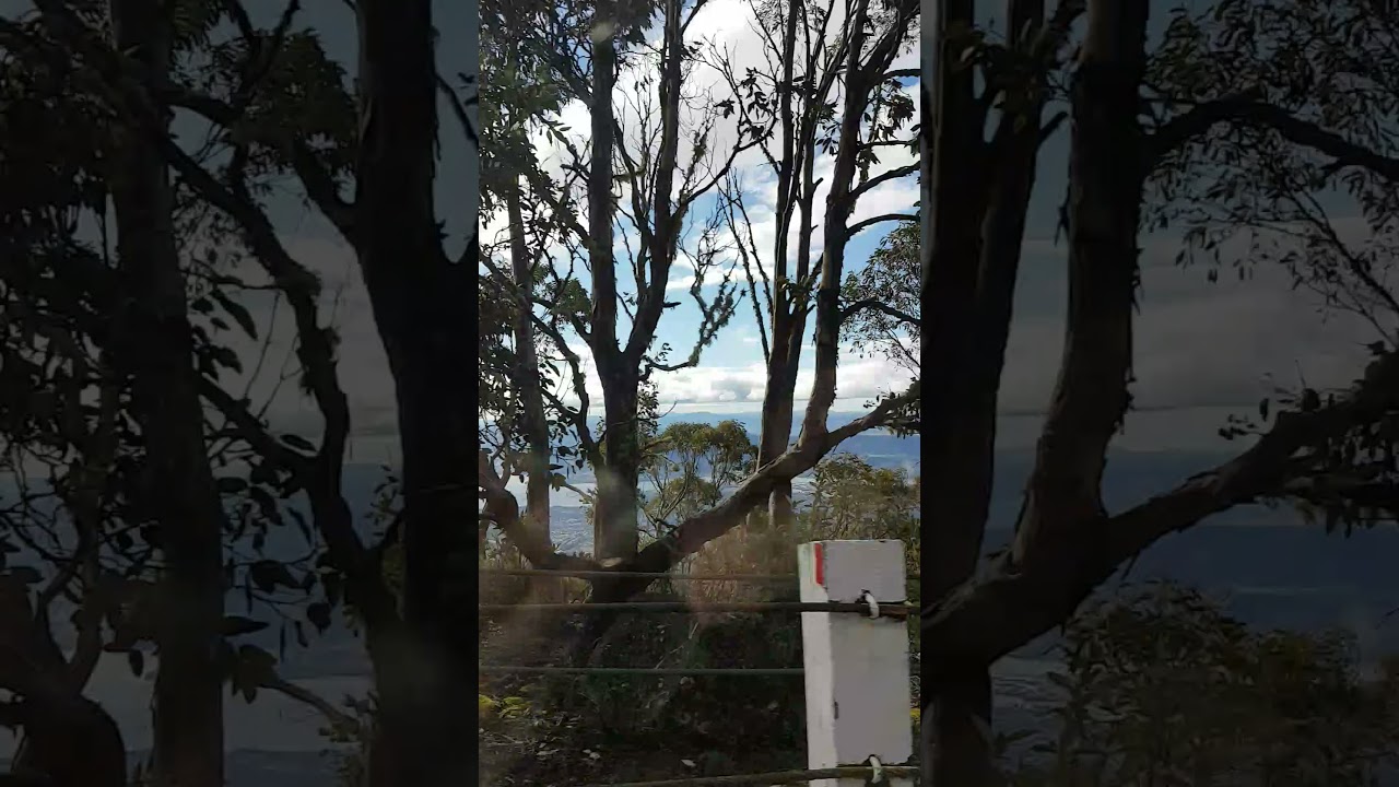 Driving up to Mt Wellington, Hobart.